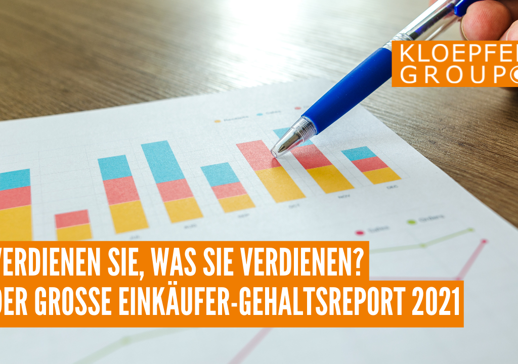 Der große Einkäufer Gehaltsreport 2021 Kloepfel Magazin