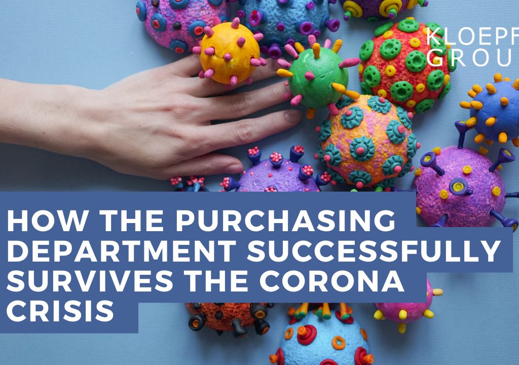 How the purchasing department successfully survives the corona crisis
