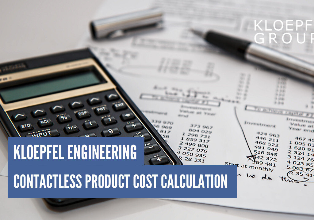 Contactless product cost calculation