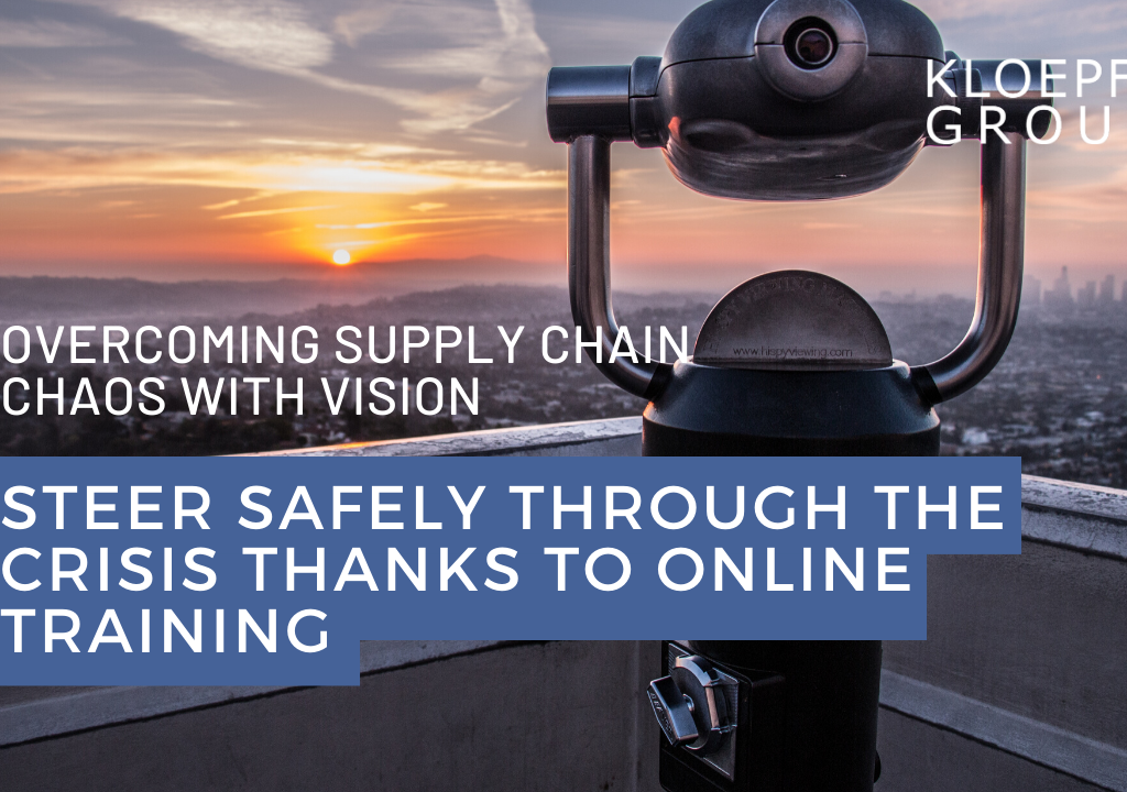 Overcoming supply chain chaos with vision: Steer safely through the crisis thanks to online training