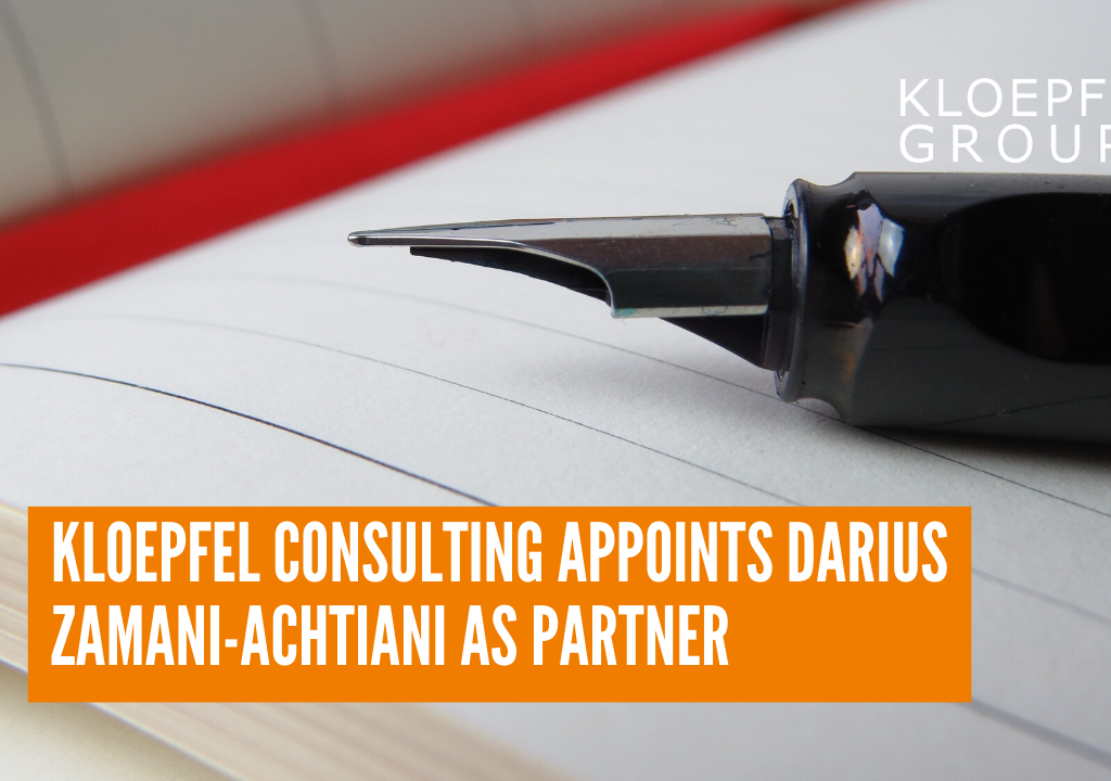 Kloepfel Consulting appoints Darius Zamani-Achtiani as partner