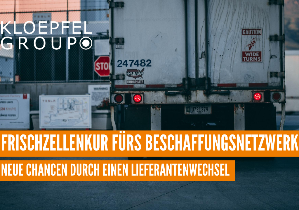 Frischzellenkur fürs Beschaffungsnetzwerk