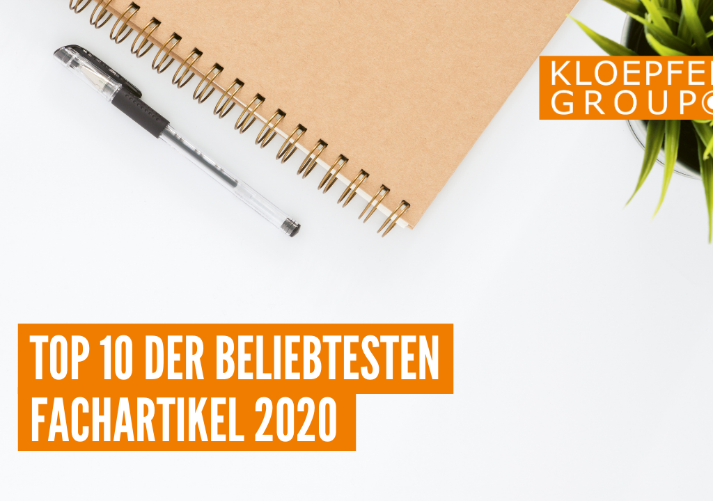 Top 10 der beliebtesten Fachartikel 2020