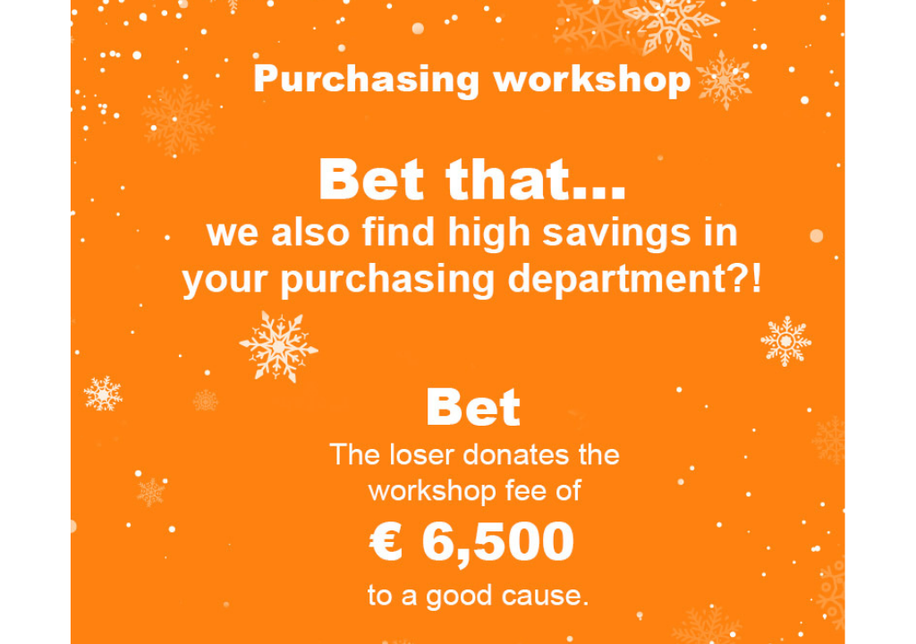 The incredible purchaser bet for a good cause: Bet € 6,500