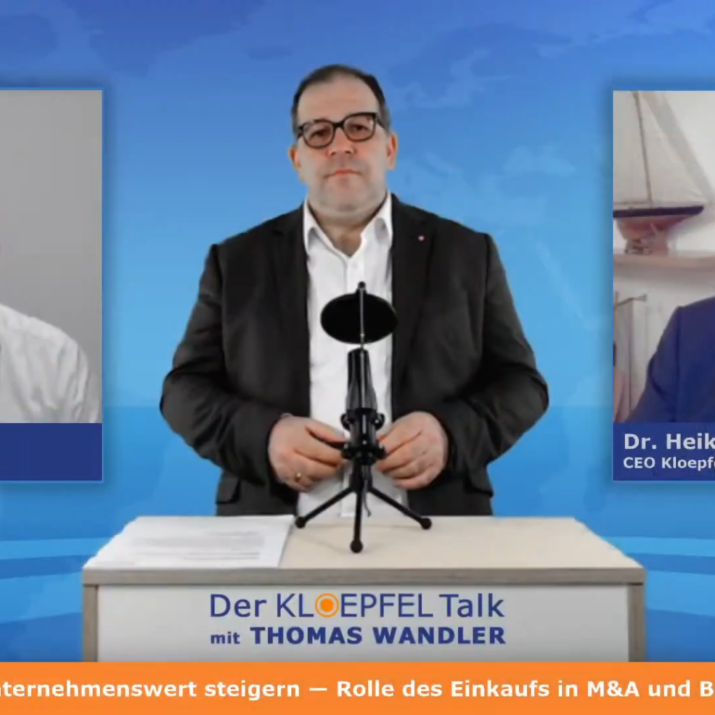 Der Kloepfel Talk: Einkauf stärken – Unternehmenswert steigern