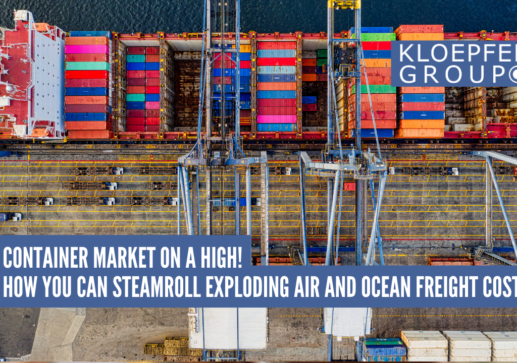 Container market on a high!