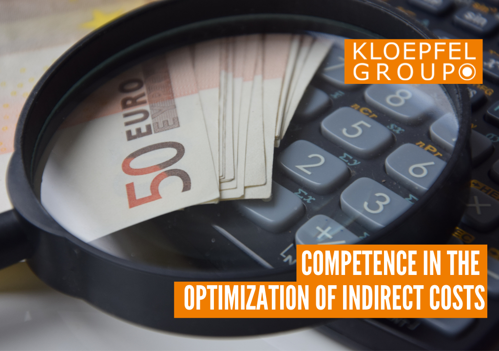 Competence in the optimization of indirect costs