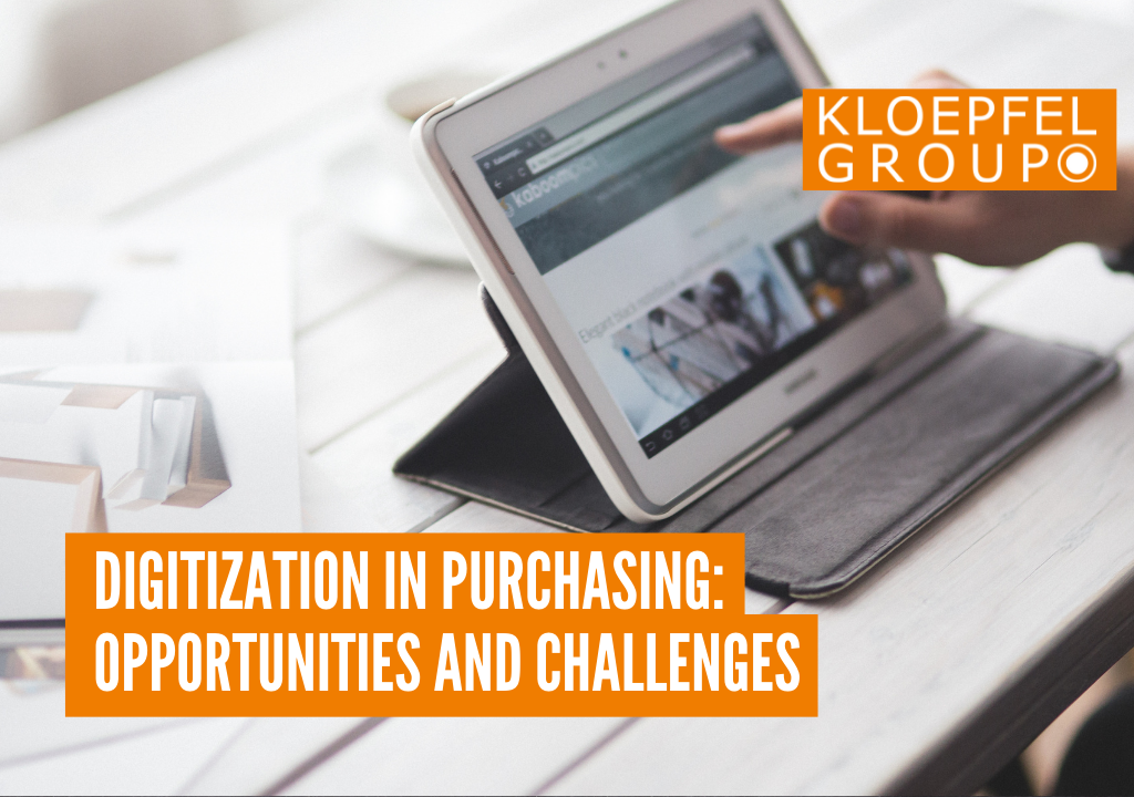 Digitization in purchasing: Opportunities and challenges