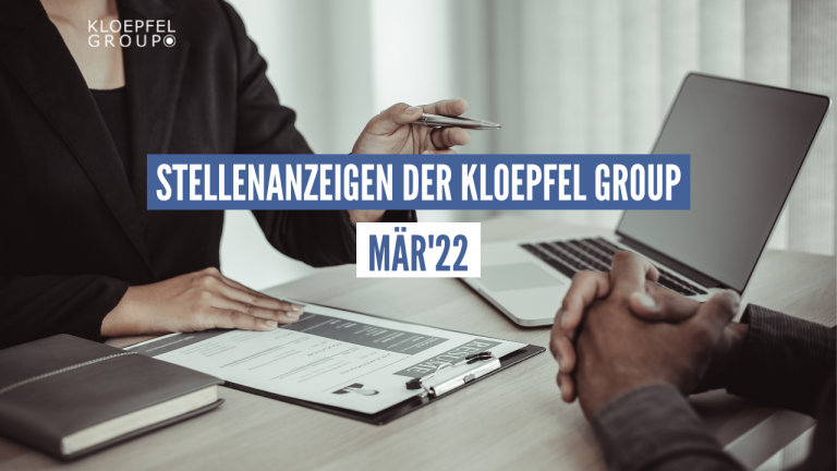 Stellenanzeigen der Kloepfel Group im März