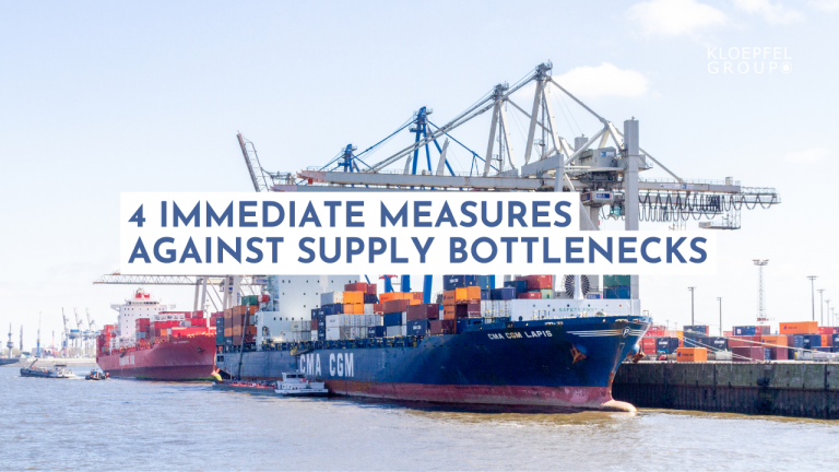 4 Immediate measures against supply bottlenecks