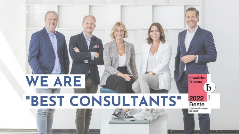 Kloepfel Consulting awarded “Best Consultants” for the seventh year in a row