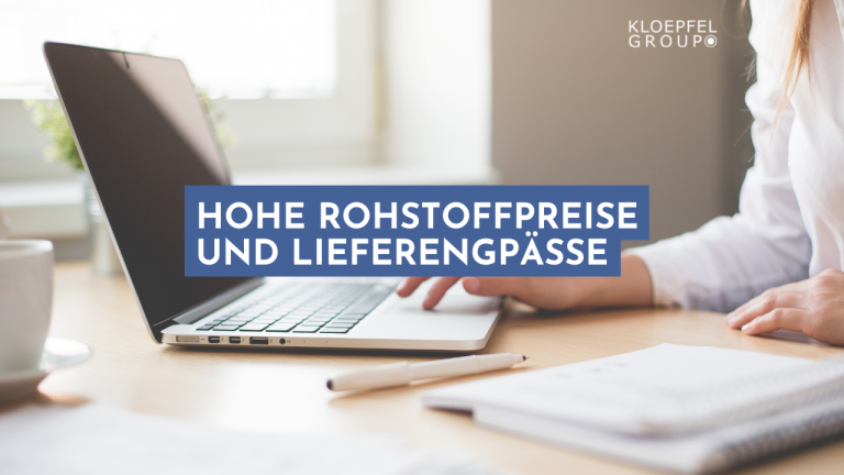 Hohe Rohstoffpreise und Lieferengpässe bestimmen das Geschäft