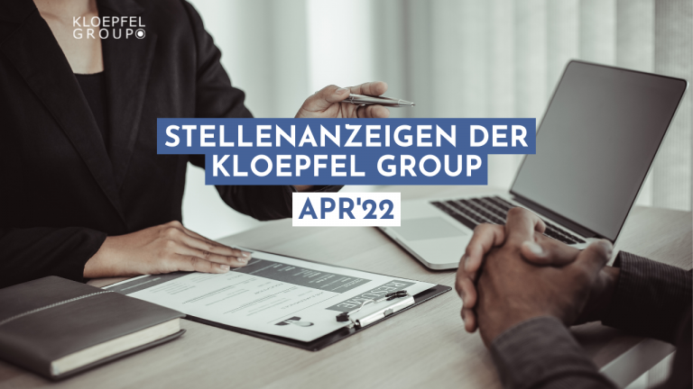 Stellenanzeigen der Kloepfel Group im April