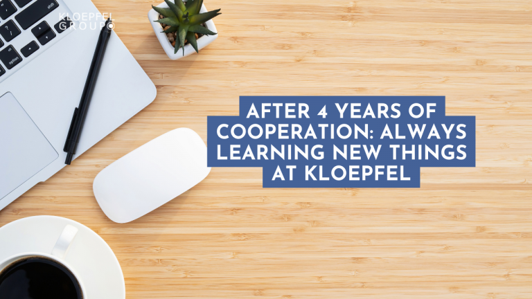 After 4 years of cooperation: Always learning new things at Kloepfel