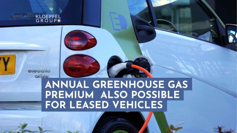 E-mobility: Annual greenhouse gas premium (GHG quota) also possible for leased vehicles