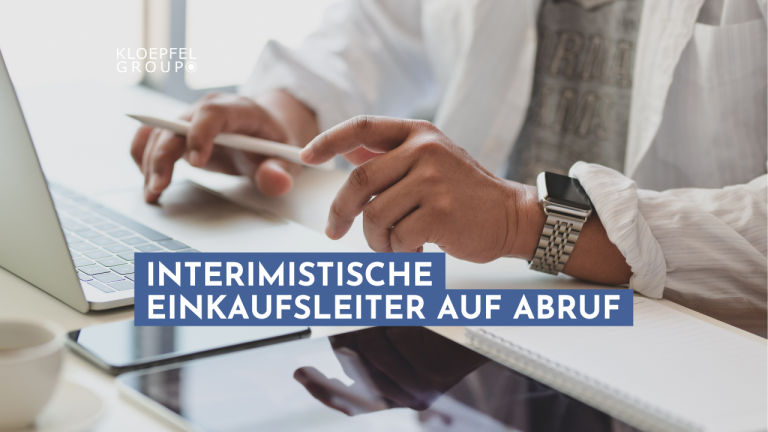 Interimistische Einkaufsleiter auf Abruf