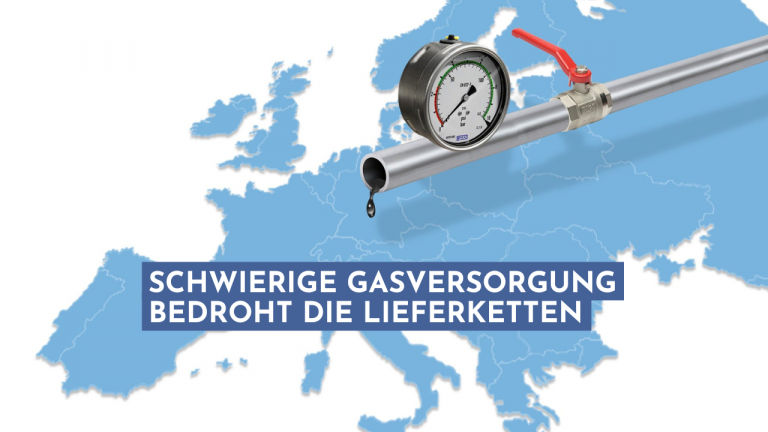 Schwierige Gasversorgung bedroht die Lieferketten
