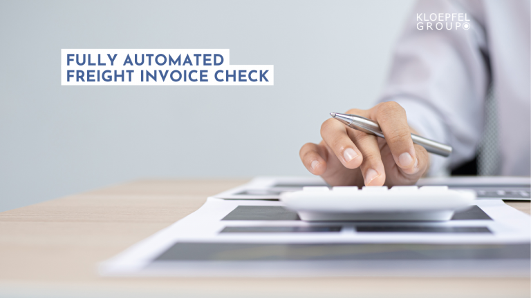 Fully automated freight invoice check
