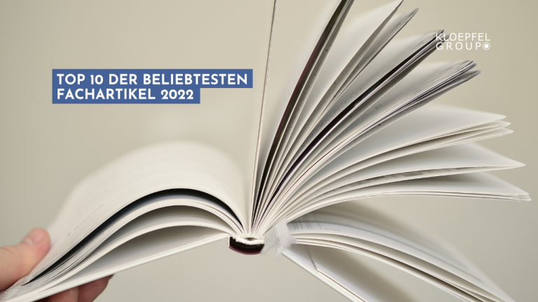 Top 10 der beliebtesten Fachartikel 2022