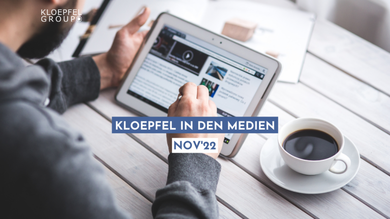 Kloepfel in den Medien – November 2022