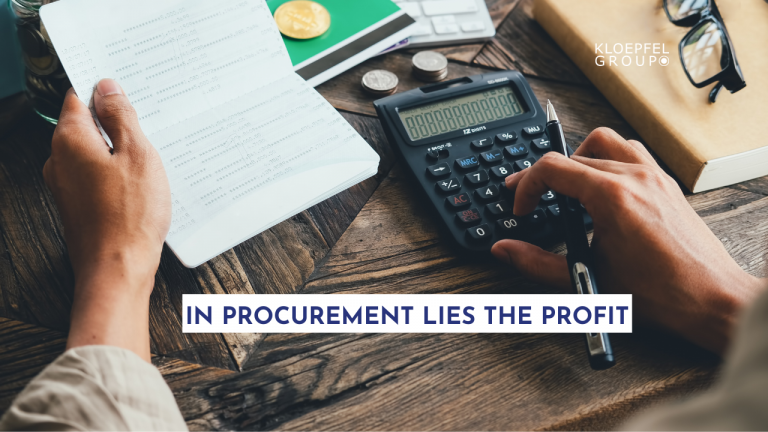 In procurement lies the profit