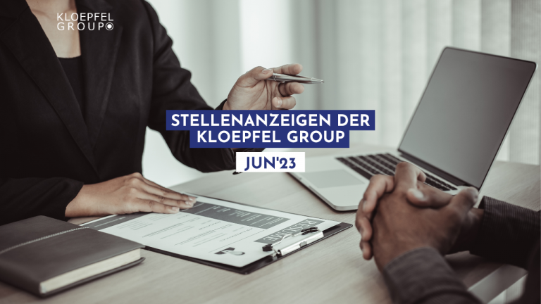 Stellenanzeigen der Kloepfel Group im Juni