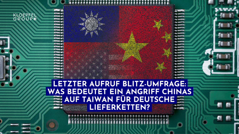 Was bedeutet ein Angriff Chinas auf Taiwan für deutsche Lieferketten?