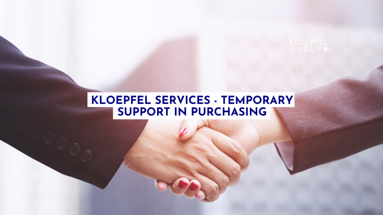 Kloepfel Services – Temporary support in purchasing