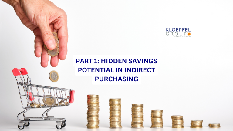 Part 1: Hidden savings potential in indirect purchasing