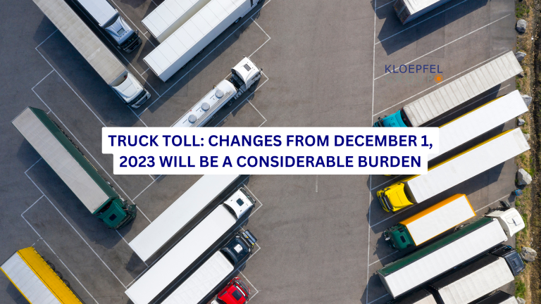 Truck toll: changes from December 1, 2023 will be a considerable burden