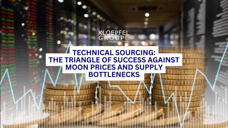 Technical sourcing: The triangle of success against moon prices and supply bottlenecks