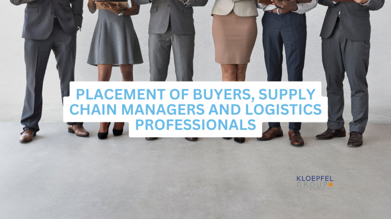 Defy the shortage of specialists and managers with Kloepfel: Placement of buyers, supply chain managers and logistics professionals