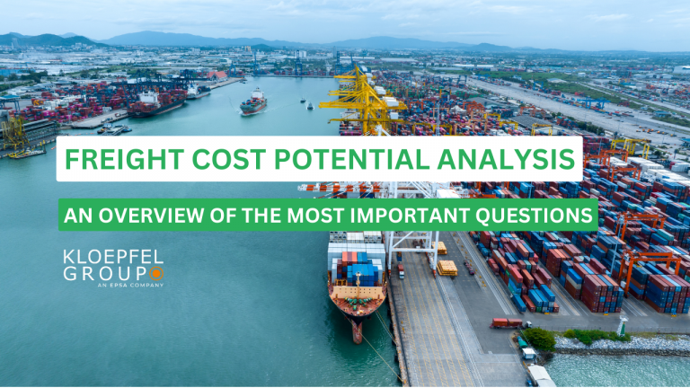 Freight cost potential analysis: an overview of the most important questions