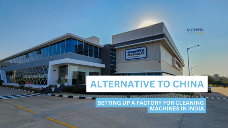 Construction of a factory for cleaning machines in India