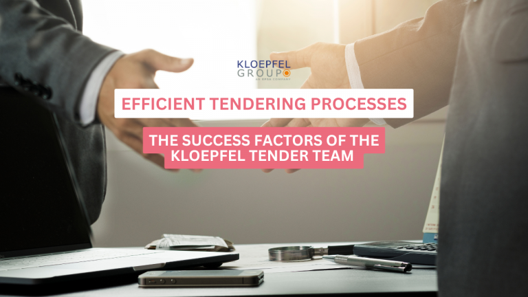 Efficient tendering processes: The success factors of the Kloepfel Tender Team