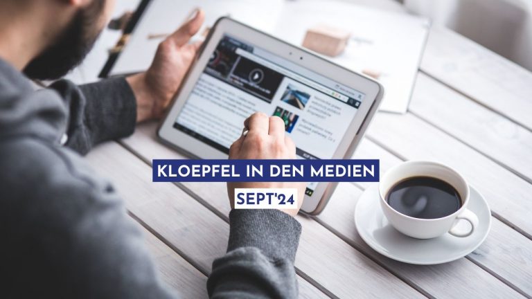 Kloepfel in den Medien – September 2024