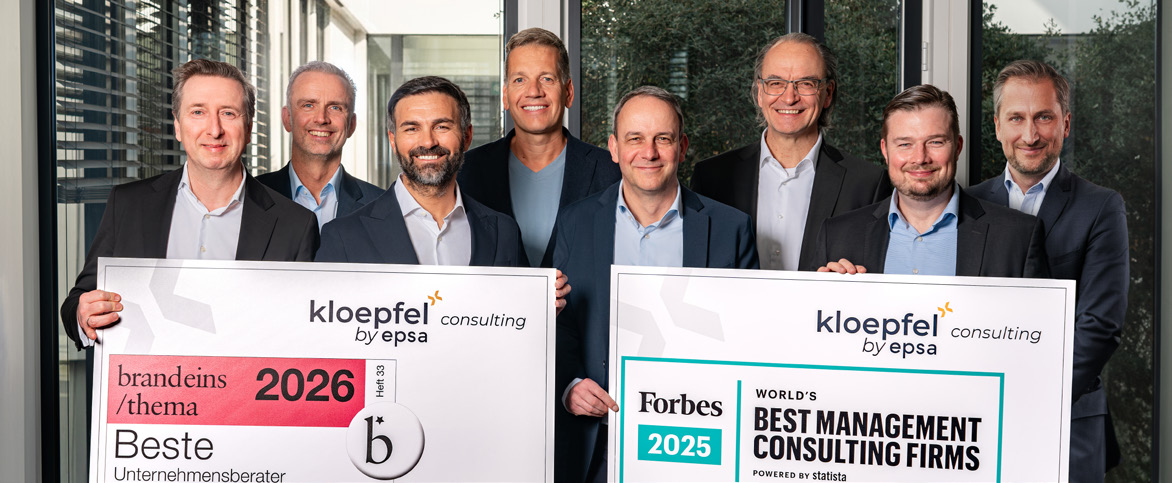 KLOEPFEL by EPSA Team mit Auszeichnungen brand eins & Forbes